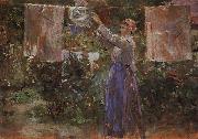 Berthe Morisot Peasant Hanging out the Washing